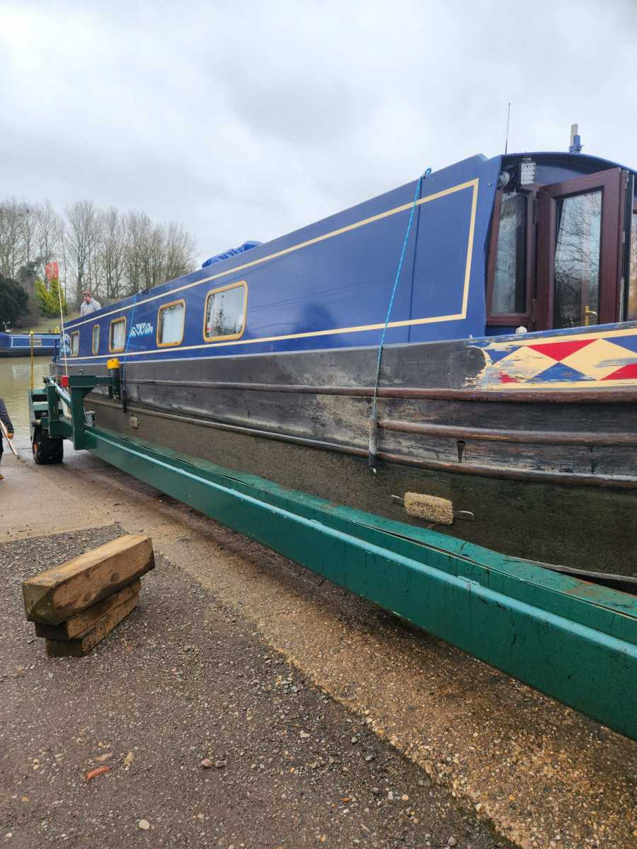 Out on the trailer